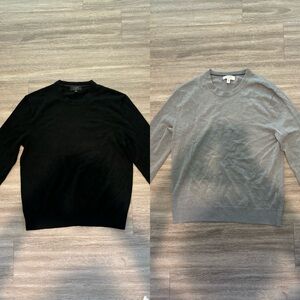 BUNDLE: Merino Wool Sweaters - Black and Gray